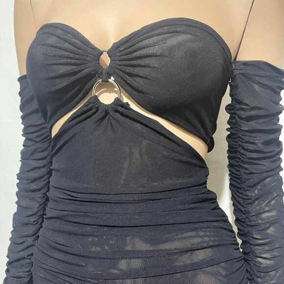 BY DYLN stretchy mesh dress size XS - Picture 2 of 8